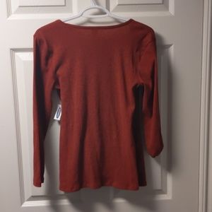 Old Navy Tops - Med - Burnt orange old navy long sleeve blouse Old Navy Tops - Med - Burnt orange old navy long sleeve blouse